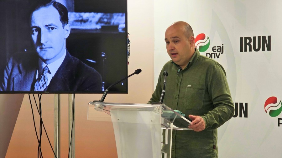 Irungo EAJ-PNV solicita poner el nombre de Jose Antonio Aguirre Lehendakaria a una calle o plaza de la ciudad