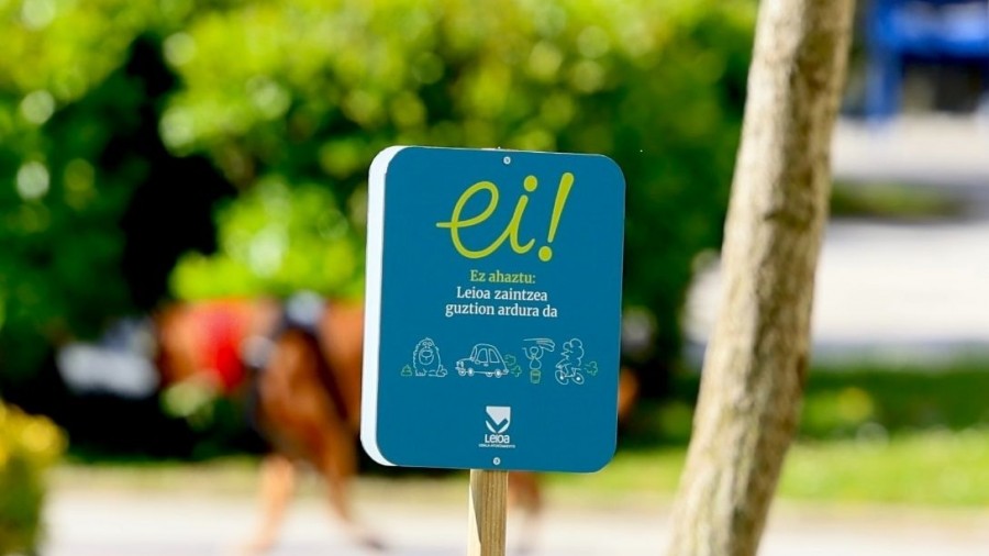 EAJ-PNV de Leioa se suma a la campaña municipal de civismo para reforzar la convivencia y el cuidado del espacio público