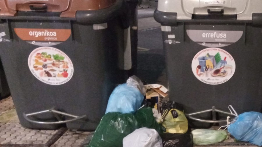 EAJ-PNV de Orio alerta de la situación “insostenible” de los contenedores de orgánica y reclama medidas urgentes de limpieza