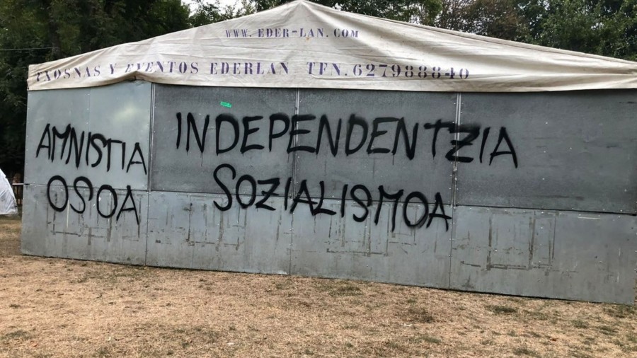 EAJ-PNV Eibar denuncia los ataques contra las txosnas de Arrate y advierte: “La intolerancia política no puede tener cabida en Eibar”