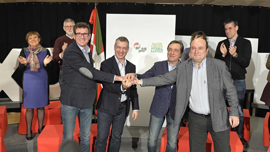 EAJ-PNV presenta a Gorka Urtaran al frente de un equipo preparado para asumir la gestión de Vitoria-Gasteiz