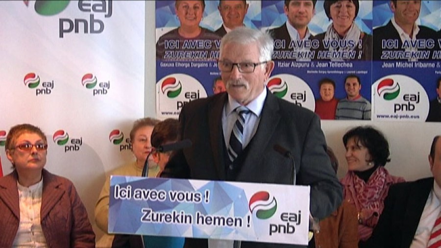 Francis Gellie, EAJ PNBko hautagaia Uztaritze-Errobi Urdazuriko Ibarrak kantonamenduan