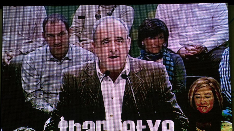 Joseba Egibar en el acto de Donostia Joseba Egibar en el acto de Donostia