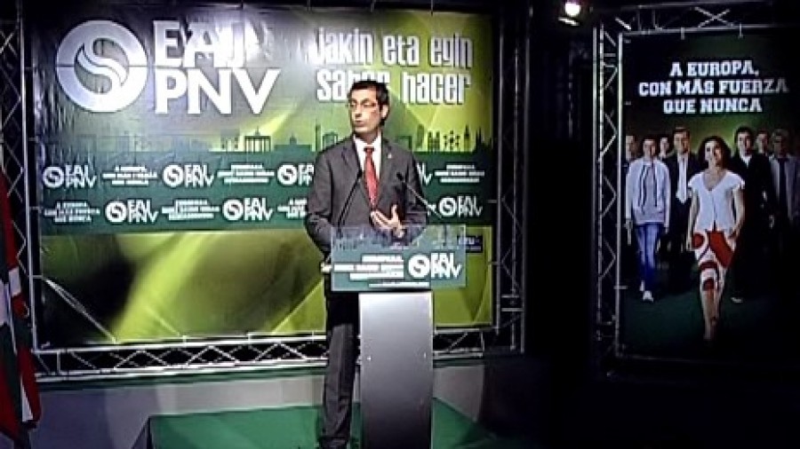 Markel Olano en el acto de Donostia 